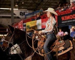 Peyton Hooper riding a horse